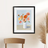 Shop Iceland Poppies Art Print-Florals, Pink, Portrait, Rectangle, View All, WA-framed painted poster wall decor artwork