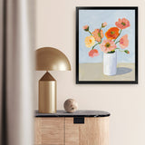 Shop Iceland Poppies Art Print-Florals, Pink, Portrait, Rectangle, View All, WA-framed painted poster wall decor artwork