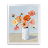 Shop Iceland Poppies Art Print-Florals, Pink, Portrait, Rectangle, View All, WA-framed painted poster wall decor artwork