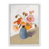 Shop Subtle Bouquet Canvas Art Print-Brown, Florals, Orange, Pink, Portrait, Rectangle, View All, WA-framed wall decor artwork