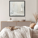 Shop Delicate Gray (Square) Canvas Art Print-Abstract, Neutrals, Square, View All, WA-framed wall decor artwork
