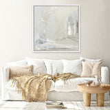 Shop Delicate Gray (Square) Canvas Art Print-Abstract, Neutrals, Square, View All, WA-framed wall decor artwork