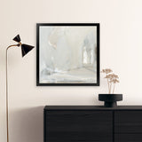 Shop Delicate Gray (Square) Art Print-Abstract, Neutrals, Square, View All, WA-framed painted poster wall decor artwork
