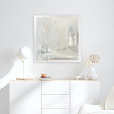 Shop Delicate Gray (Square) Art Print-Abstract, Neutrals, Square, View All, WA-framed painted poster wall decor artwork