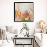 Shop Sonoran Summer (Square) Canvas Art Print-Abstract, Square, View All, WA, Yellow-framed wall decor artwork