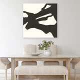 Shop Black Gesture II (Square) Canvas Art Print-Abstract, Black, Square, View All, WA, White-framed wall decor artwork