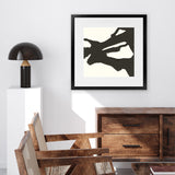 Shop Black Gesture II (Square) Art Print-Abstract, Black, Square, View All, WA, White-framed painted poster wall decor artwork