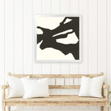 Shop Black Gesture II (Square) Art Print-Abstract, Black, Square, View All, WA, White-framed painted poster wall decor artwork
