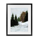 Shop Winter on Grand Mesa Art Print-Abstract, Green, Portrait, Rectangle, View All, WA-framed painted poster wall decor artwork