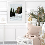 Shop Winter on Grand Mesa Art Print-Abstract, Green, Portrait, Rectangle, View All, WA-framed painted poster wall decor artwork