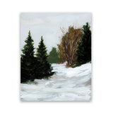 Shop Winter on Grand Mesa Art Print-Abstract, Green, Portrait, Rectangle, View All, WA-framed painted poster wall decor artwork