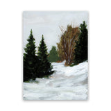 Shop Winter on Grand Mesa Canvas Art Print-Abstract, Green, Portrait, Rectangle, View All, WA-framed wall decor artwork