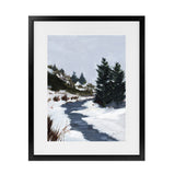 Shop Winter Trails Art Print-Abstract, Portrait, Purple, Rectangle, View All, WA-framed painted poster wall decor artwork