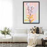 Shop Don't Forget Me Pastel Canvas Art Print-Florals, Pink, Portrait, Rectangle, View All, WA-framed wall decor artwork