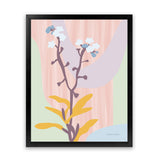 Shop Don't Forget Me Pastel Art Print-Florals, Pink, Portrait, Rectangle, View All, WA-framed painted poster wall decor artwork