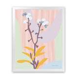 Shop Don't Forget Me Pastel Art Print-Florals, Pink, Portrait, Rectangle, View All, WA-framed painted poster wall decor artwork