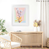 Shop Don't Forget Me Pastel Art Print-Florals, Pink, Portrait, Rectangle, View All, WA-framed painted poster wall decor artwork