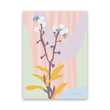 Shop Don't Forget Me Pastel Canvas Art Print-Florals, Pink, Portrait, Rectangle, View All, WA-framed wall decor artwork