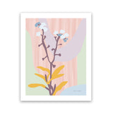 Shop Don't Forget Me Pastel Art Print-Florals, Pink, Portrait, Rectangle, View All, WA-framed painted poster wall decor artwork