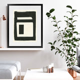 Shop Portal I Art Print-Abstract, Black, Portrait, Rectangle, View All, WA-framed painted poster wall decor artwork