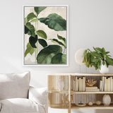 Shop Tropical Study II Crop Canvas Art Print-Botanicals, Green, Portrait, Rectangle, View All, WA-framed wall decor artwork