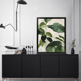 Shop Tropical Study II Crop Art Print-Botanicals, Green, Portrait, Rectangle, View All, WA-framed painted poster wall decor artwork