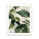 Shop Tropical Study II Crop Art Print-Botanicals, Green, Portrait, Rectangle, View All, WA-framed painted poster wall decor artwork