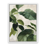 Shop Tropical Study II Crop Canvas Art Print-Botanicals, Green, Portrait, Rectangle, View All, WA-framed wall decor artwork
