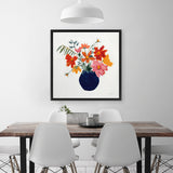 Shop Simplicity Bouquet II Leaves (Square) Canvas Art Print-Florals, Orange, Square, View All, WA-framed wall decor artwork