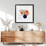 Shop Simplicity Bouquet II Leaves (Square) Art Print-Florals, Orange, Square, View All, WA-framed painted poster wall decor artwork