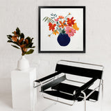 Shop Simplicity Bouquet II Leaves (Square) Art Print-Florals, Orange, Square, View All, WA-framed painted poster wall decor artwork