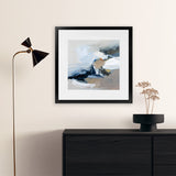 Shop Surfacing (Square) Art Print-Abstract, Blue, Grey, Square, View All, WA-framed painted poster wall decor artwork