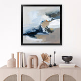 Shop Surfacing (Square) Art Print-Abstract, Blue, Grey, Square, View All, WA-framed painted poster wall decor artwork