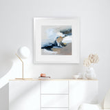 Shop Surfacing (Square) Art Print-Abstract, Blue, Grey, Square, View All, WA-framed painted poster wall decor artwork