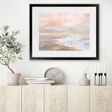 Shop Sunrise Coast Art Print-Abstract, Horizontal, Neutrals, Rectangle, View All, WA-framed painted poster wall decor artwork