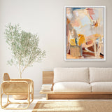 Shop Cowgirl Canvas Art Print-Abstract, Portrait, Rectangle, View All, WA, Yellow-framed wall decor artwork