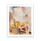 Shop Cowgirl Art Print-Abstract, Portrait, Rectangle, View All, WA, Yellow-framed painted poster wall decor artwork