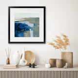 Shop Above the Waves (Square) Art Print-Abstract, Blue, Square, View All, WA-framed painted poster wall decor artwork