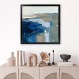 Shop Above the Waves (Square) Art Print-Abstract, Blue, Square, View All, WA-framed painted poster wall decor artwork
