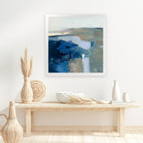 Shop Above the Waves (Square) Art Print-Abstract, Blue, Square, View All, WA-framed painted poster wall decor artwork
