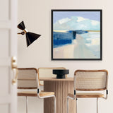 Shop Sand and Sky (Square) Canvas Art Print-Abstract, Blue, Square, View All, WA-framed wall decor artwork