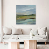 Shop Clouds and Shadows (Square) Canvas Art Print-Abstract, Blue, Square, View All, WA-framed wall decor artwork