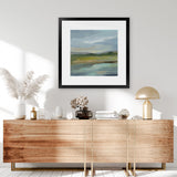 Shop Clouds and Shadows (Square) Art Print-Abstract, Blue, Square, View All, WA-framed painted poster wall decor artwork