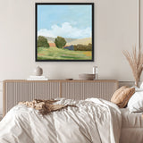 Shop Early Spring (Square) Canvas Art Print-Abstract, Blue, Green, Square, View All, WA-framed wall decor artwork