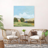 Shop Early Spring (Square) Canvas Art Print-Abstract, Blue, Green, Square, View All, WA-framed wall decor artwork