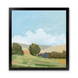 Shop Early Spring (Square) Art Print-Abstract, Blue, Green, Square, View All, WA-framed painted poster wall decor artwork