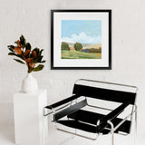 Shop Early Spring (Square) Art Print-Abstract, Blue, Green, Square, View All, WA-framed painted poster wall decor artwork