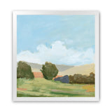 Shop Early Spring (Square) Art Print-Abstract, Blue, Green, Square, View All, WA-framed painted poster wall decor artwork