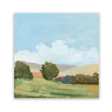 Shop Early Spring (Square) Art Print-Abstract, Blue, Green, Square, View All, WA-framed painted poster wall decor artwork