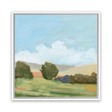 Shop Early Spring (Square) Canvas Art Print-Abstract, Blue, Green, Square, View All, WA-framed wall decor artwork